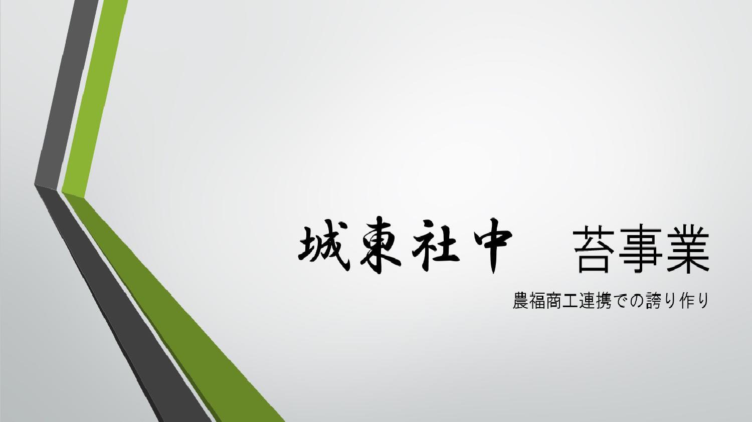 事業化へ向けて